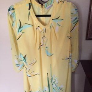 Soft Yellow Flowy Dress